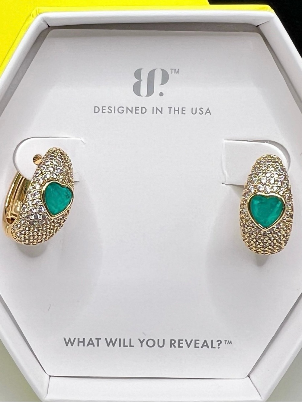 Bomb Party BP Heart Earrings Ooh La Luxe
